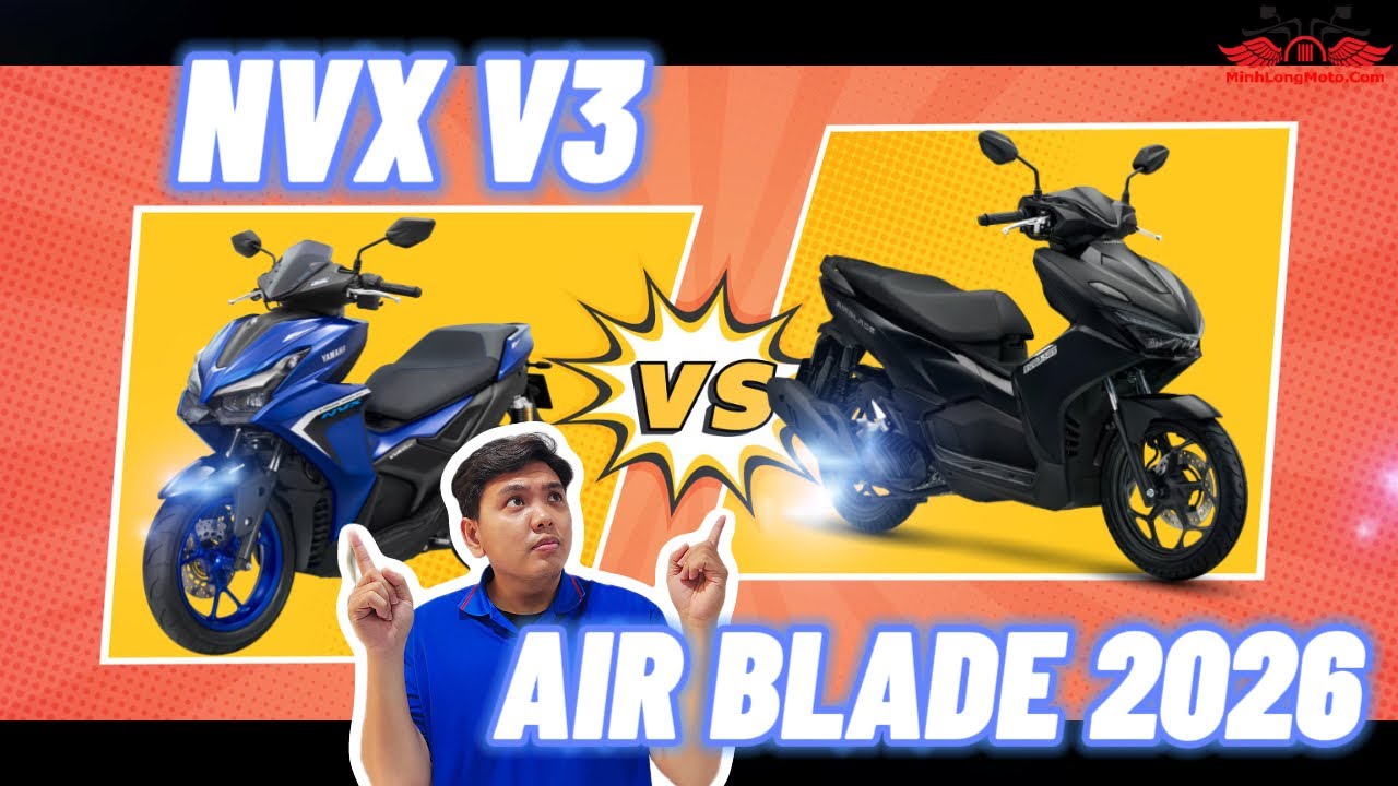 So Kè Mẫu Xe Hot: Yamaha NVX V3 và Honda Air Blade 2026