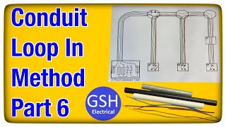 Wiring Diagram Conduit Loop-In Method Part 6 - Lighting Circuits PVC Singles - 2 Way & Intermediate