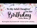 My Daughter My Greatest Gift Heartfelt Happy Birthday Song From Mom