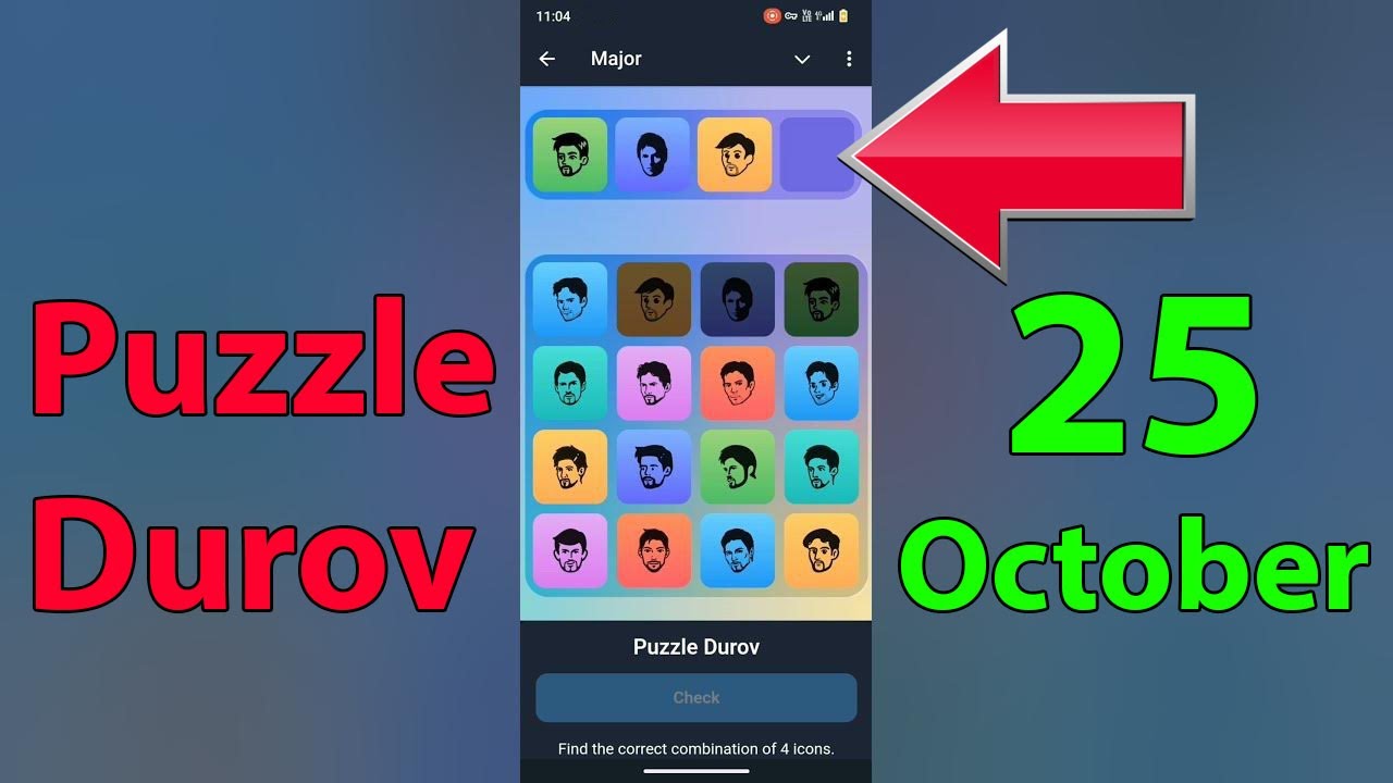 Puzzle Durov 25 October Major Puzzle Solved Today | Major Daily Combo Card 25 October Major