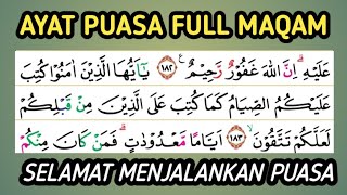 FULL 7 MAQOM TILAWAH SURAH AL BAQARAH 183- 186 ( Tentang Puasa )