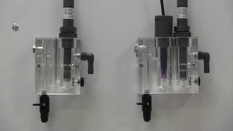 Chemtrac Chlorine Sensor Flow Cell Setup