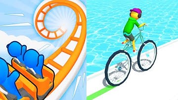 Runner Coaster vs Big Bike Run -All Levels Gameplay Android iOS Ep2 