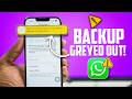 WhatsApp "Backup Now" Greyed Out on iPhone? FIX iCloud Backup Not Working!