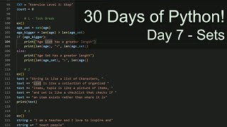 30 Days of Python - Day 7