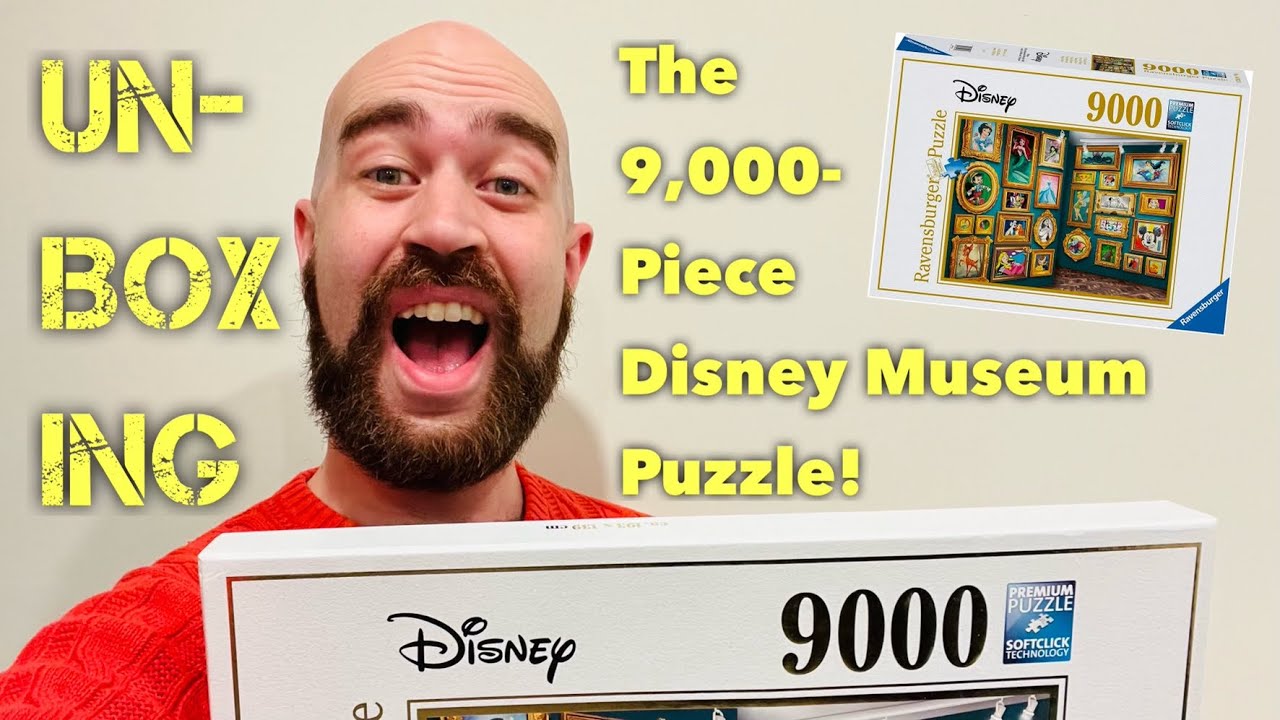Unboxing the 9,000-PIECE DISNEY MUSEUM PUZZLE! 