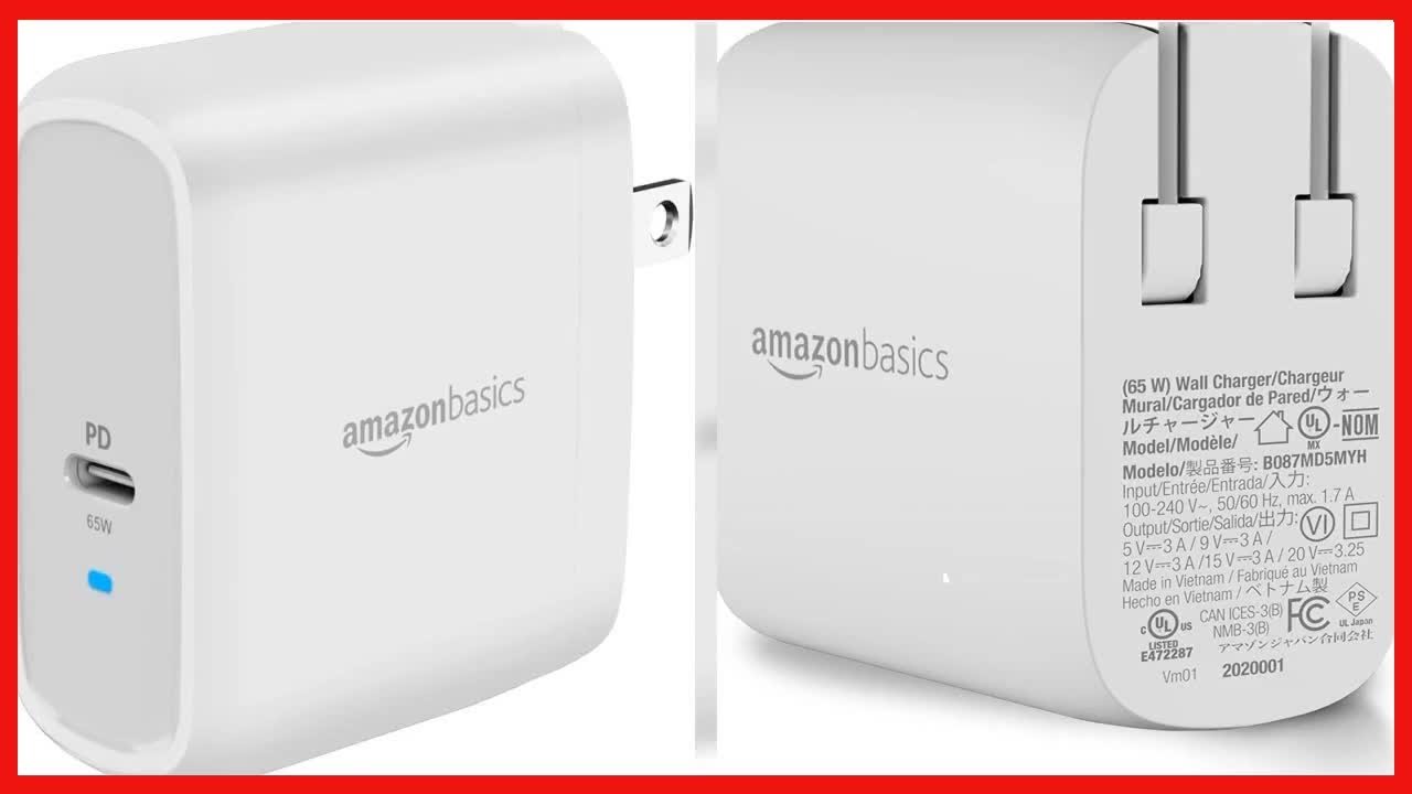 Great product -  Amazon Basics 65W One-Port GaN USB-C Wall Charger for Laptops, Tablets and Phones