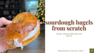 Sourdough Bagels from Scratch (Make Ahead Breakfast Ideas)