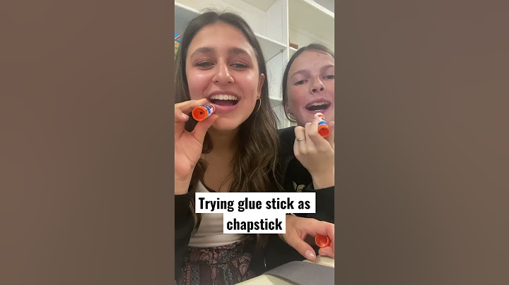 TRYING GLUE STICK #funny #girl #lipstick