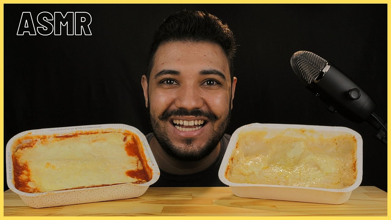 ASMR LASANHA DE 4 QUEIJOS E PRESUNTO E QUEIJO DA SADIA MUKBANG BRASIL - Gustavo Mineiro