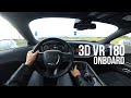 Vr 180 3d  dodge challenger 57 hemi v8 2017  pov onboard drive 57k 4k