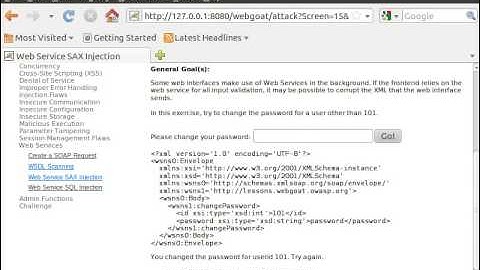 Web Service SAX Injection