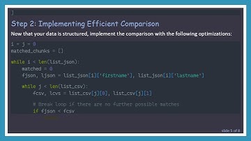 Efficiently Compare Large Data Sets in Python