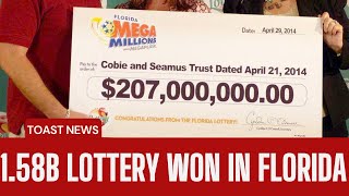 Biggest Lottery Ticket Won In Florida 1.58B$ #florida #youtube