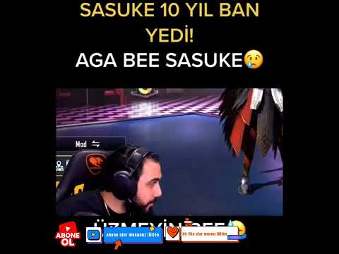 Sasuke 10 yıl ban yedi gözyaşlarını tutamadı😓 #shorts #pubgmobile #sasuke  #keşfet #barışg