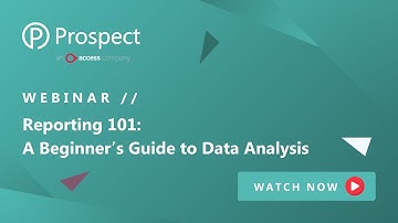 Webinar // Series 6: Reporting 101: A Beginner’s Guide to Data Analysis