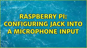 Raspberry Pi: Configuring jack into a microphone input