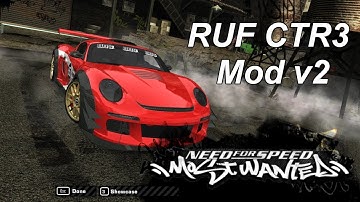 RUF CTR3 Mod for NFS Most Wanted (Fully Customizable) v2.0