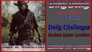 RDR2 Online | Daily Challenges & Madam Nazar Location | January 22 | Dirty Ducky Tips & Locations |