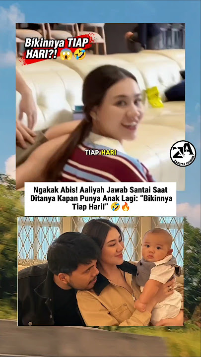 Do you make it every day?! Aaliyah is so honest 🤭😩🤣 #aaliyah #thariqhalilintar #aurelhermansyah #...