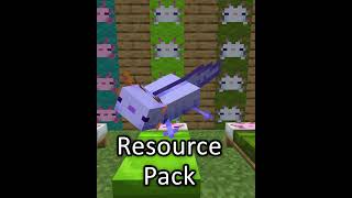 Day #2 Minecraft Axolotl Resource Pack #Shorts screenshot 2