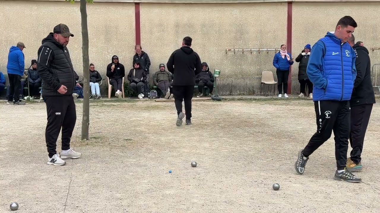 Miniature : Pétanque Aude Départemental Triplettes Seniors 8eme Bize Minervois vs Nadiere