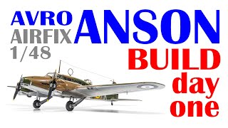 AIRFIX 2022 NEW TOOL AVRO ANSON 1/48 scale - build part one - 1080p HD