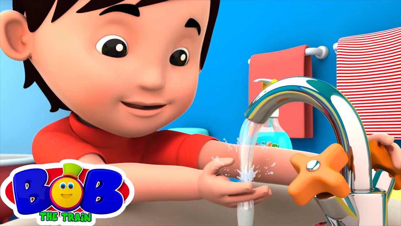 ⁣Cuci tangan anda | Video prasekolah | Lagu Untuk Kanak kanak | Bob The Train Malaysia | Animasi