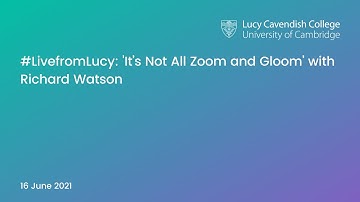 #LivefromLucy with Richard Watson