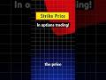 Strike Price in options trading #optionstrading #strikeprice #intradaytrading @jaicomedia