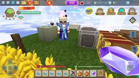 How to make Small Amethyst Gem in Sky Block😍   BlockmanGo