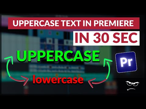 UPPERCASE all Text
