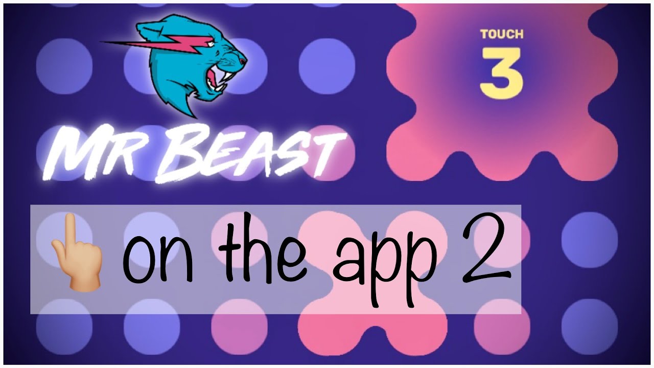 MR BEAST FINGER ON THE APP 2 $100,000 CHALLENGE! (FACE REVEAL) - YouTube