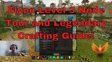 Ashes of Creation Gameplay Elyon Level 3 Node Tour and Legendary Crafting!