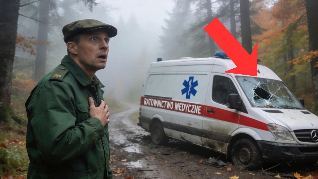 LEŚNICZY ODKRYŁ KARETKĘ POGOTOWIA, A GDY ZAJRZAŁ DO ŚRODKA, KRZYKNĄŁ I ZADZWONIŁ NA POLICJĘ…