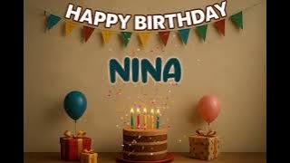 Nina’s Happy Birthday Song 🎈 | Custom Track by XBirthdays for Kids & Adults