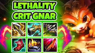 I LOVE LETHALITY CRIT GNAR!!! Season 16 Gnar Gameplay (League of Legends)
