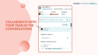 How-to collaborate with your team in the conversations inbox in HubSpot.