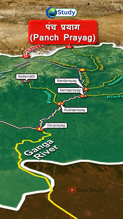 Panch Prayag ( पंच प्रयाग ) of Uttrakhand | Origin of Ganga River | Indian Geography #upsc #gk
