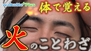 体で覚える!?火のことわざ !!【wakatte＋plus#17】