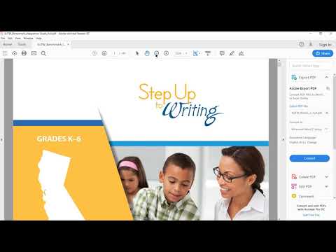 Step Up to Writing Alignment to CA Benchmark Curriculum