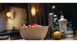 A CINEMATIC SALAD B ROLL | A7III | Sigma 24mm 1.4 | Godox SL60W
