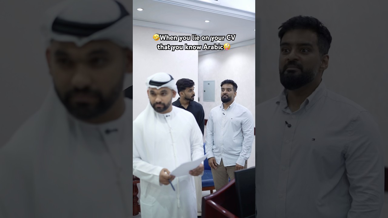 When you lie on your CV that you know Arabic  