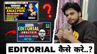 Best Way To Do Editorial + Vocab Daily📚✅ | My Strategy🔥