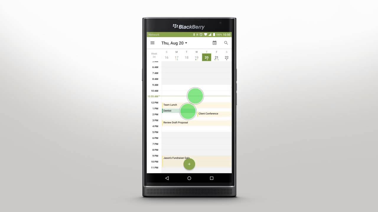 How to Demos BlackBerry Priv Using Calendar app YouTube