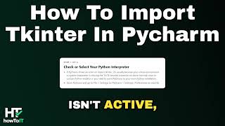 How to import tkinter in pycharm (Step by Step)