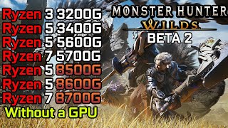 Monster Hunter Wilds Beta - Ryzen 3 3200G - Ryzen 5 3400G - 5600G - 8500G - 8600G - 5700G - 8700G screenshot 1
