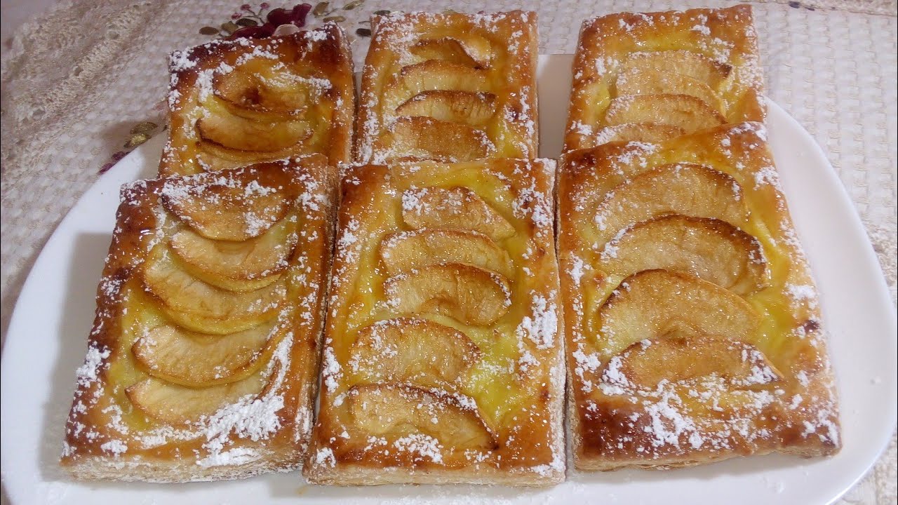 شوصون بالتفاح وكريمة باتيسيار