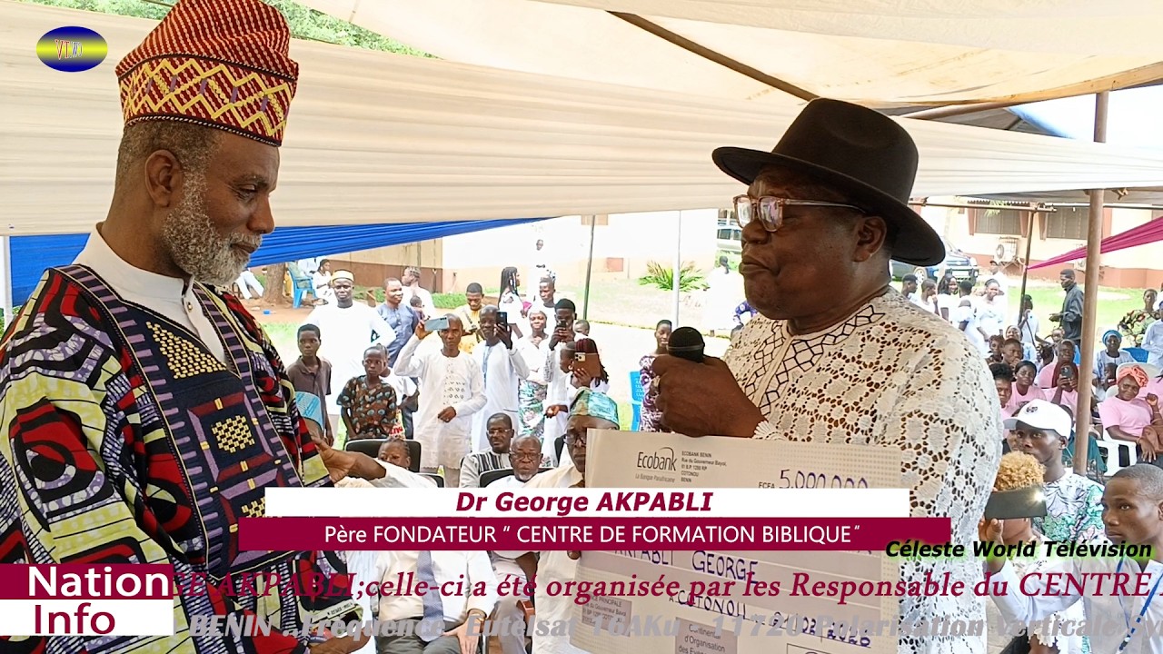 MGAZ:CEREMONIE d'HOMMAGE au MISSIONNAIRE Dr GEORGE AKPABLI  FONDATEUR  du CENTRE DE FORMATION BIBLIQ