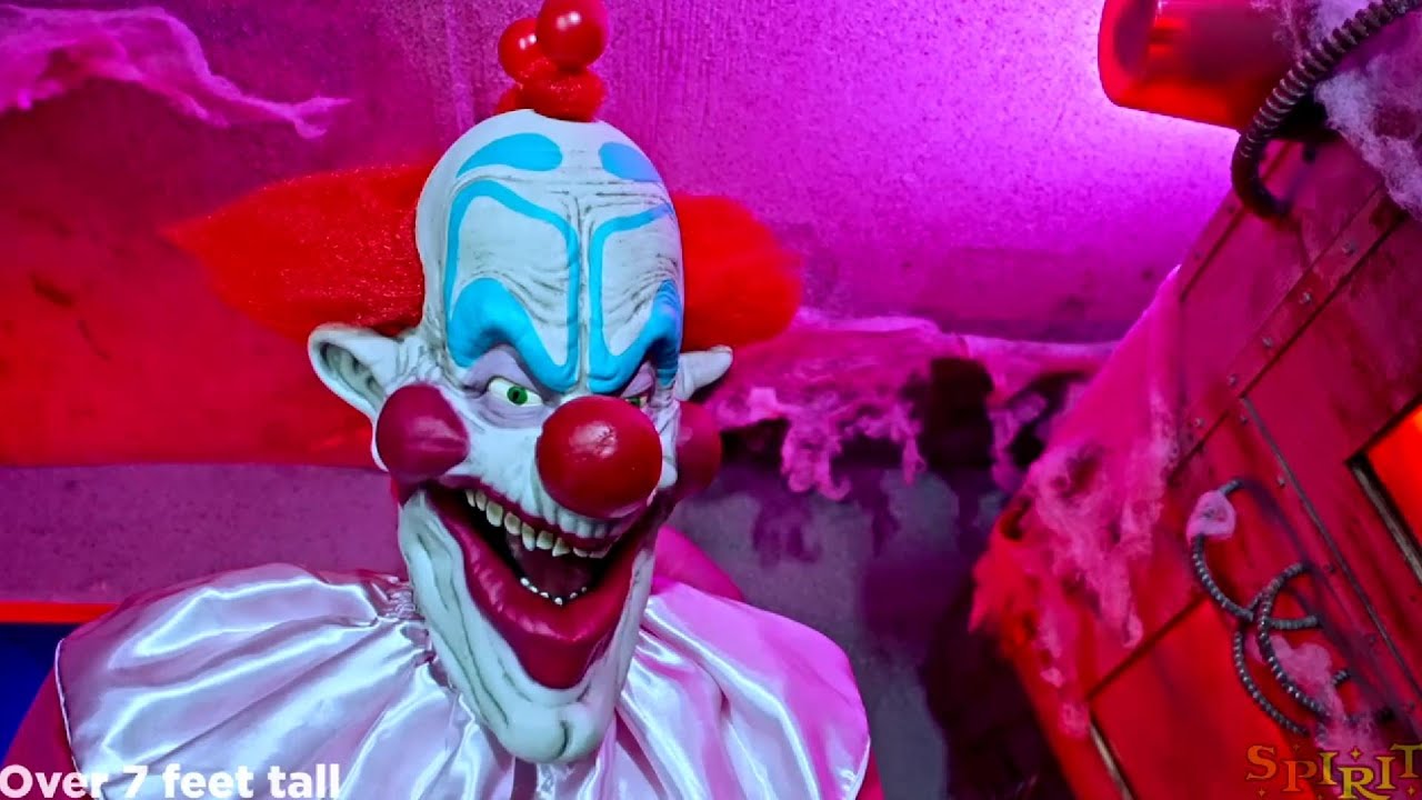 NEW 2023 Spirit Halloween 7.2 Ft Slim Animatronic from Killer Klowns From Outer Space Animated Prop